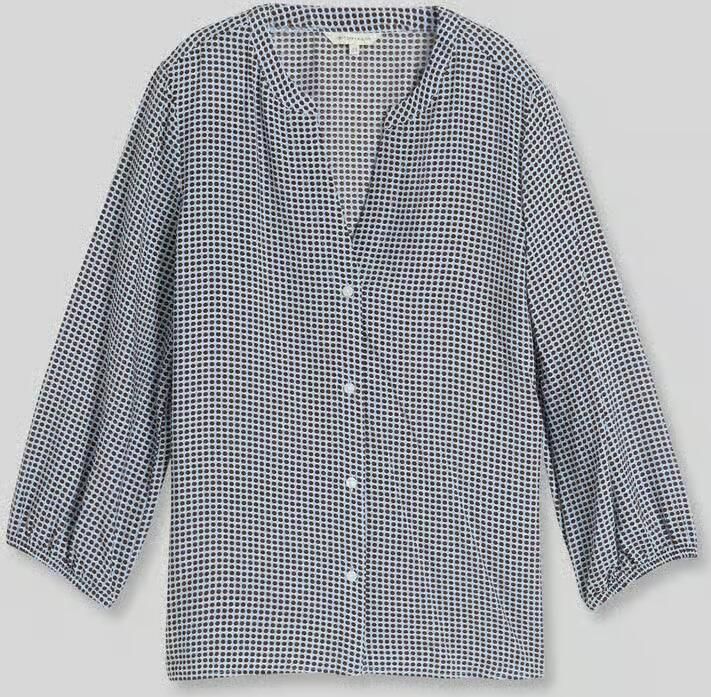 Tom Tailor Loose fit blouse met lange mouwen van viscosemix