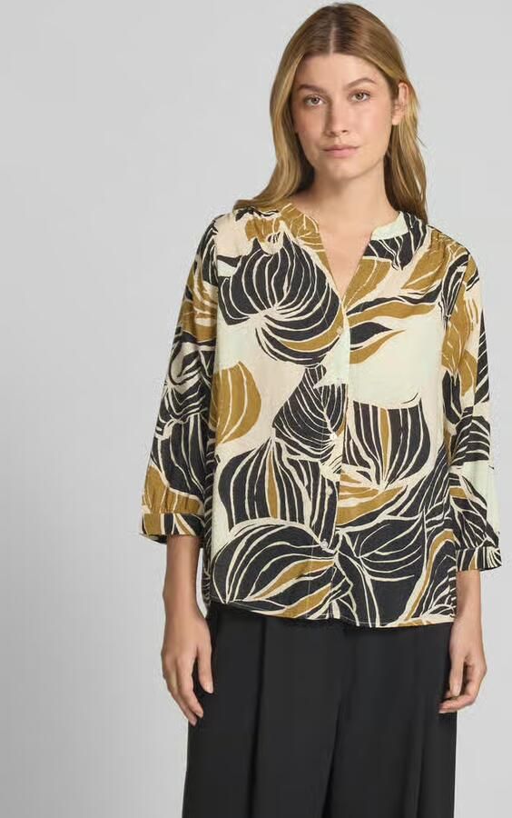 Tom Tailor Loose fit blouse van een mix van katoen en modal - Foto 2