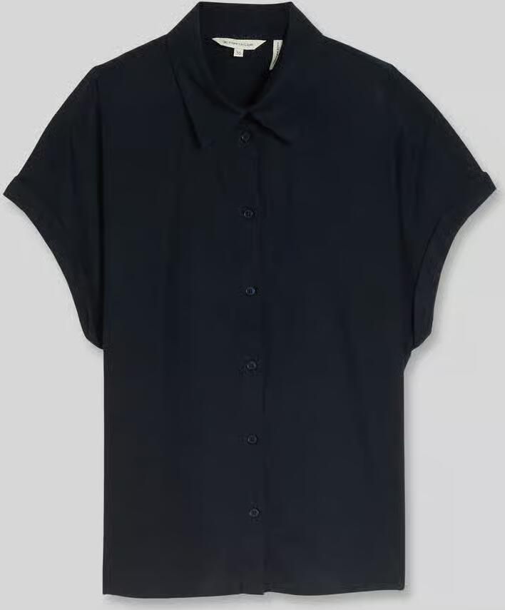 Tom Tailor Loose fit blouse van linnen-viscosemix - Foto 2