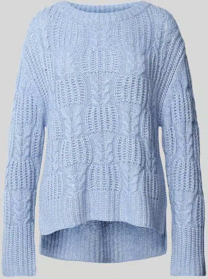 Tom Tailor Loose fit gebreide pullover met kabelpatroon en zijsplitten - Foto 2