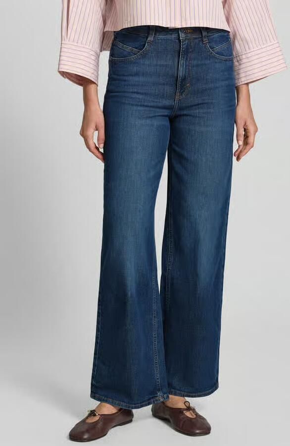 Tom Tailor loose fit jeans van katoenmix model 'MADINA WIDE' - Foto 5