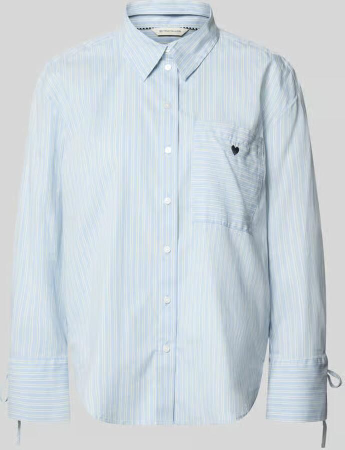 Tom Tailor Loose fit overhemdblouse van katoenmix - Foto 2
