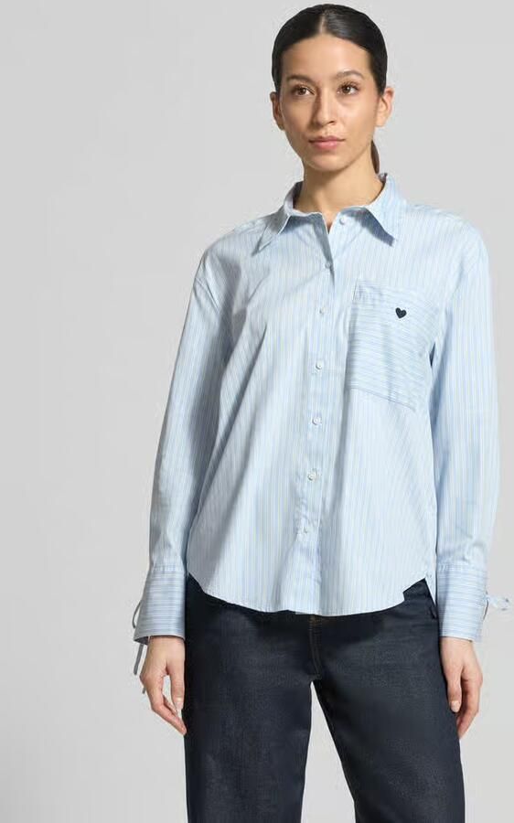Tom Tailor Loose fit overhemdblouse van katoenmix - Foto 3