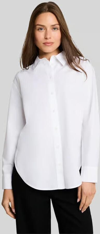 Tom Tailor Loose fit overhemdblouse van mix van katoen en lyocell - Foto 3