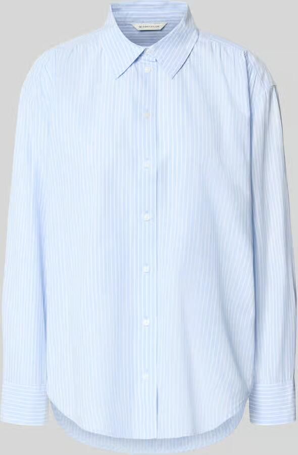 Tom Tailor Loose fit overhemdblouse van mix van katoen en lyocell - Foto 2