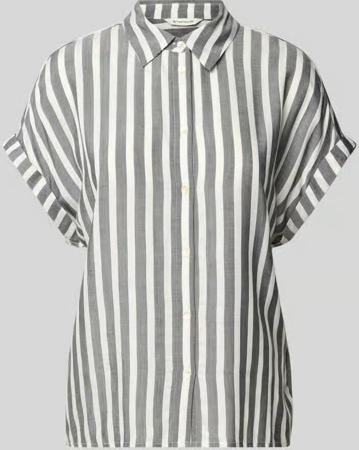 Tom Tailor Loose fit overhemdblouse van pure viscose