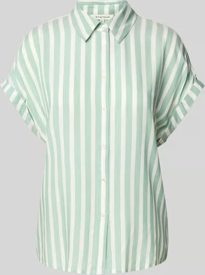 Tom Tailor Loose fit overhemdblouse van pure viscose