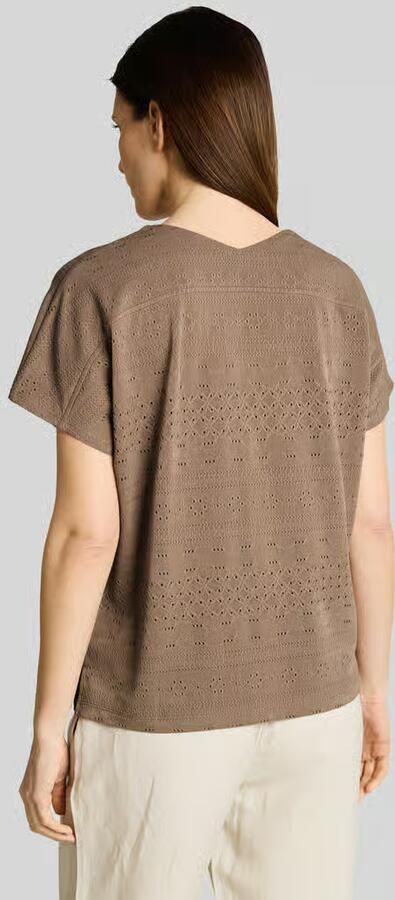 Tom Tailor Loose fit T-shirt met gaatjesmotief - Foto 3