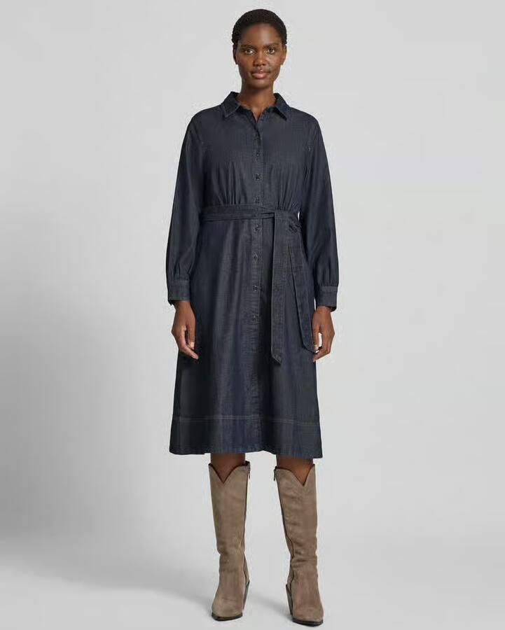 Tom Tailor Loose fit vrijetijdsjurk van katoenmix - Foto 2