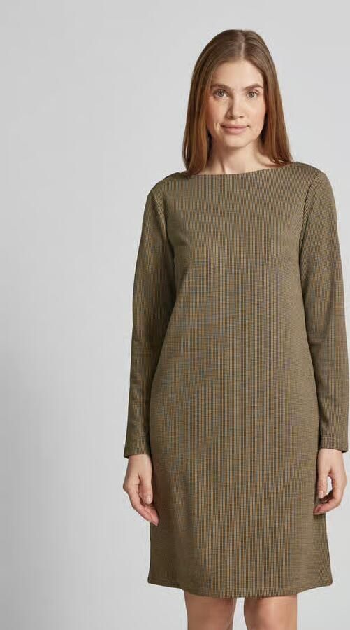 Tom Tailor Mini-jurk van jacquard met pied-de-poule en boothals - Foto 5