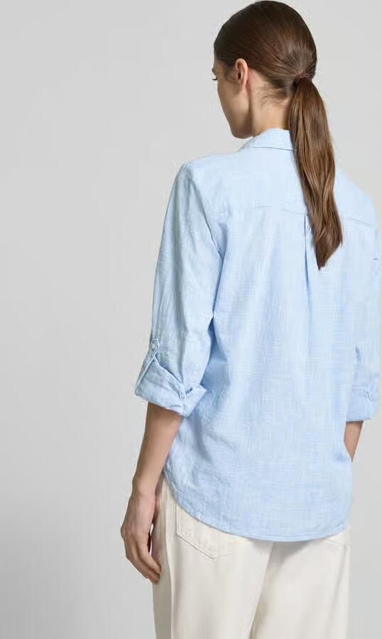 Tom Tailor Overhemdblouse met pied-de-poule-motief - Foto 3