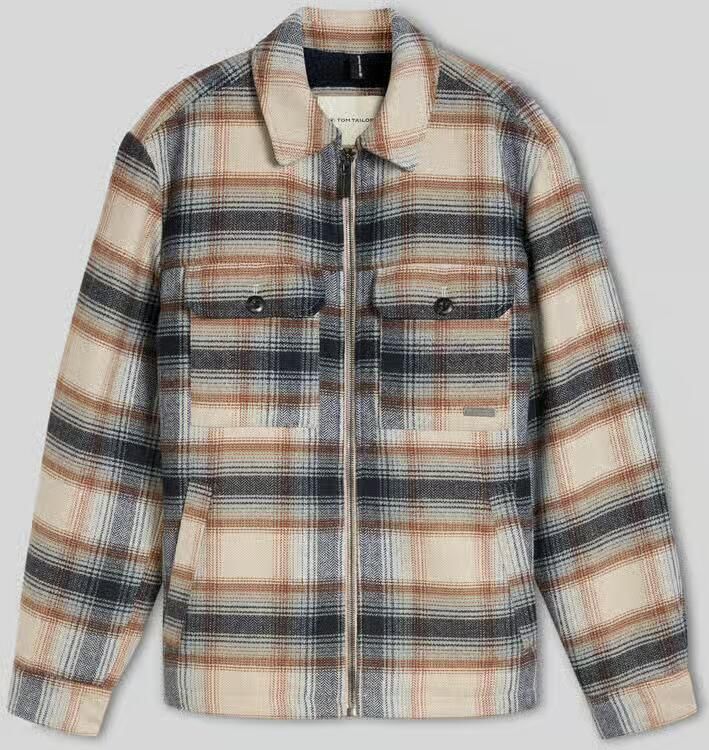 Tom Tailor Overhemdjack met labeldetail