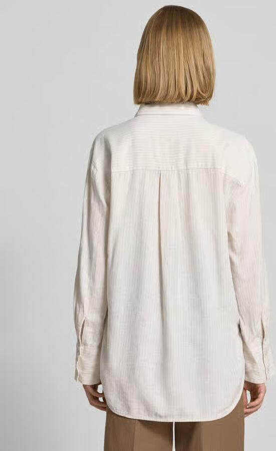 Tom Tailor Oversized blouse met lange mouwen van linnen-viscosemix - Foto 3