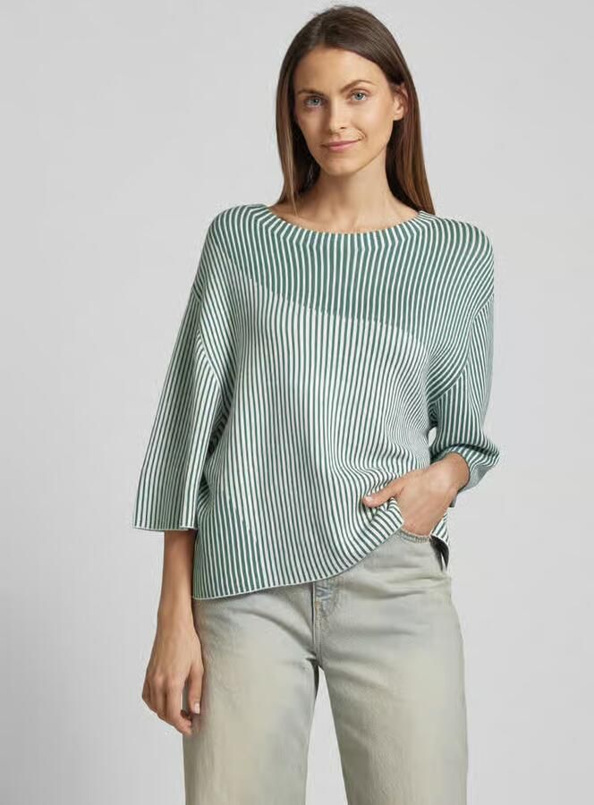 Tom Tailor Oversized gebreide pullover met 1 2-mouwen - Foto 2