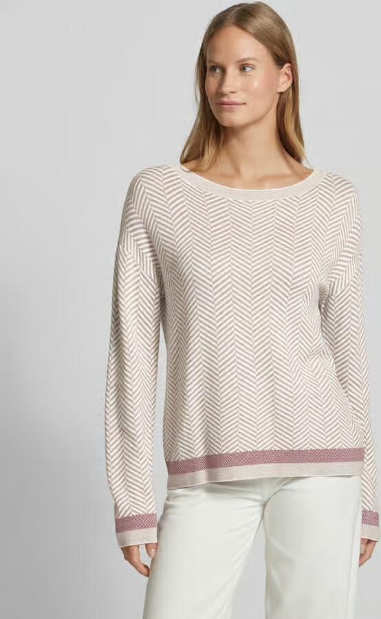 Tom Tailor Oversized gebreide pullover met boothals - Foto 2