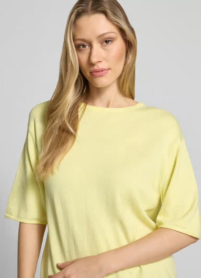 Tom Tailor oversized pullover van mix van katoen en kasjmier