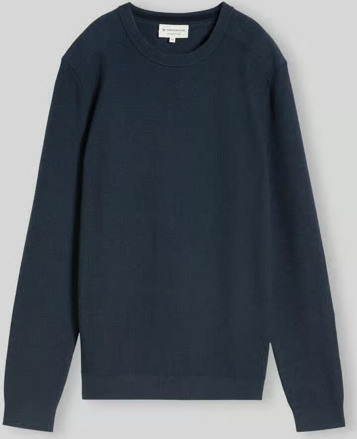 Tom Tailor Regular fit pullover van puur katoen