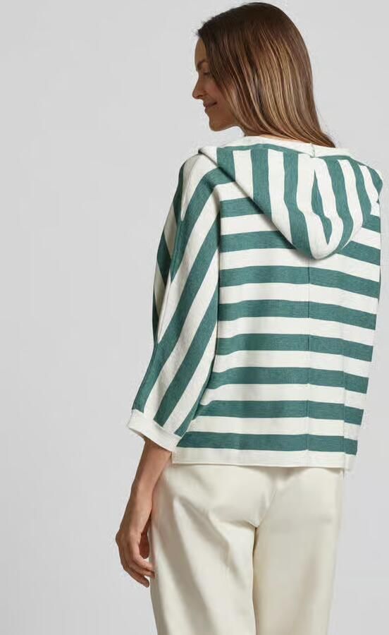 Tom Tailor Pullover met streepmotief en 3 4-mouwen