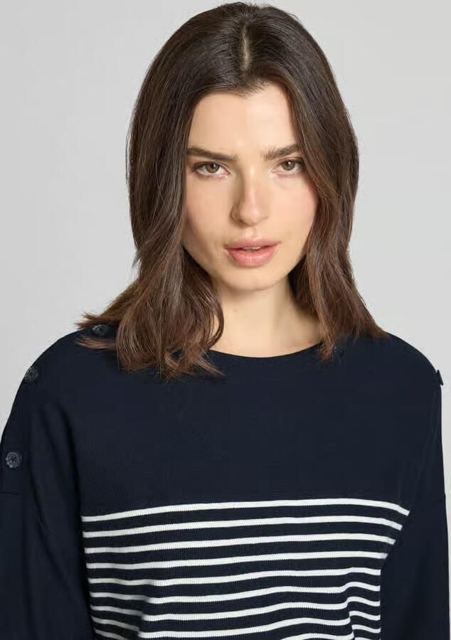 Tom Tailor Pullover relaxed fit van Mix van biologisch katoen