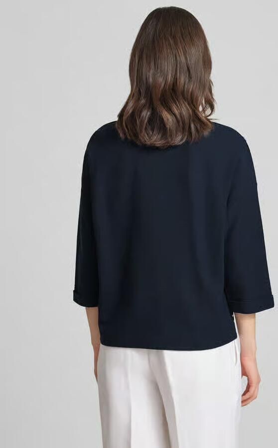 Tom Tailor Pullover relaxed fit van Mix van biologisch katoen - Foto 3