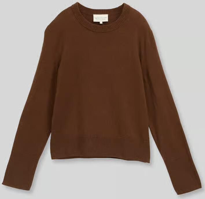 Tom Tailor Pullover van kasjmier met ribboorden