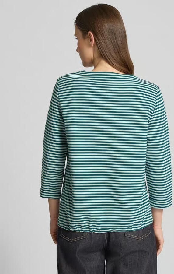 Tom Tailor Regular fit shirt met 3 4-mouwen van biologische katoenmix
