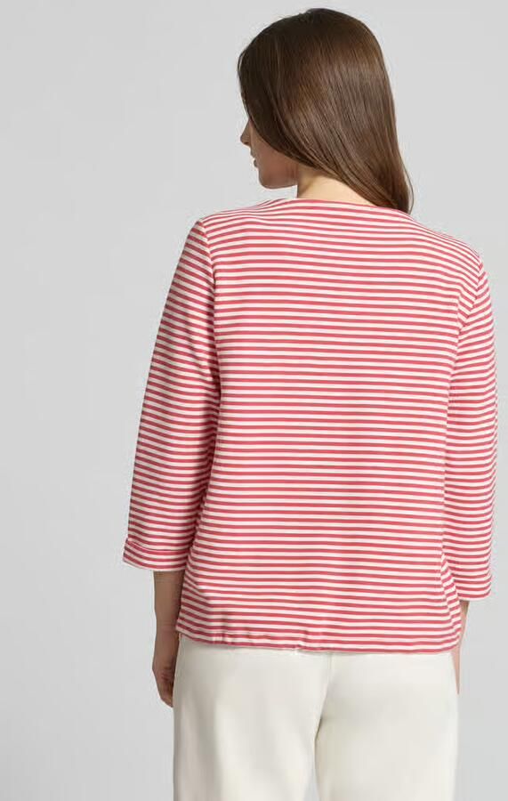 Tom Tailor Regular fit shirt met 3 4-mouwen van biologische katoenmix