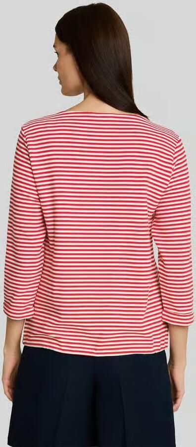 Tom Tailor Regular fit 3 4-shirt van puur katoen met tunnelkoord