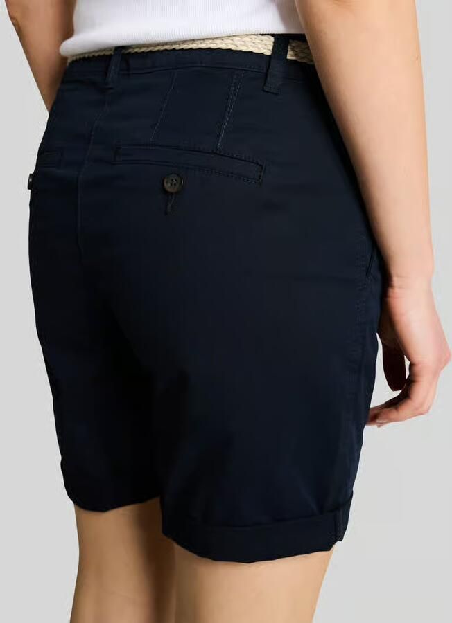Tom Tailor regular fit bermuda met riem