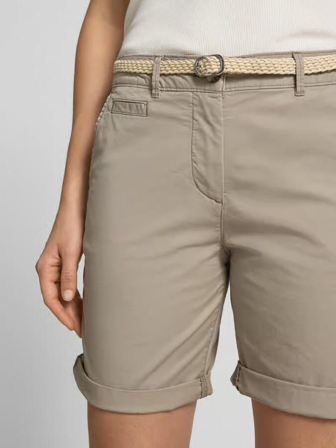 Tom Tailor regular fit bermuda met riem