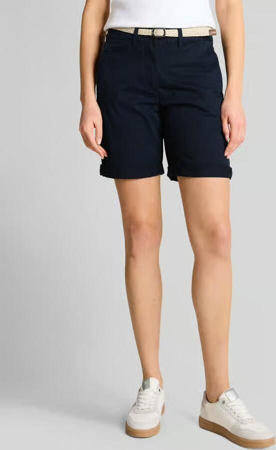 Tom Tailor regular fit bermuda met riem - Foto 2