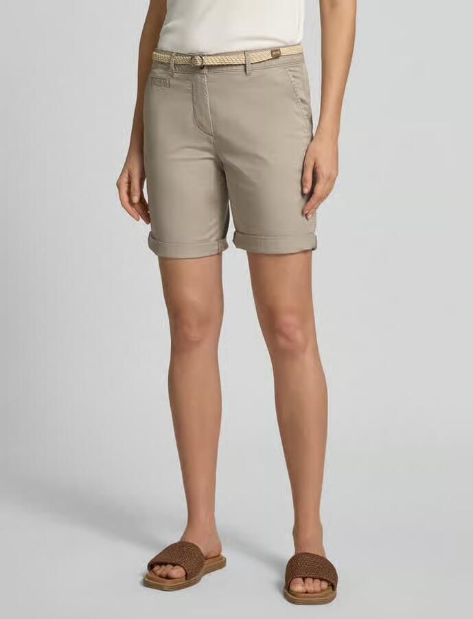 Tom Tailor regular fit bermuda met riem - Foto 2