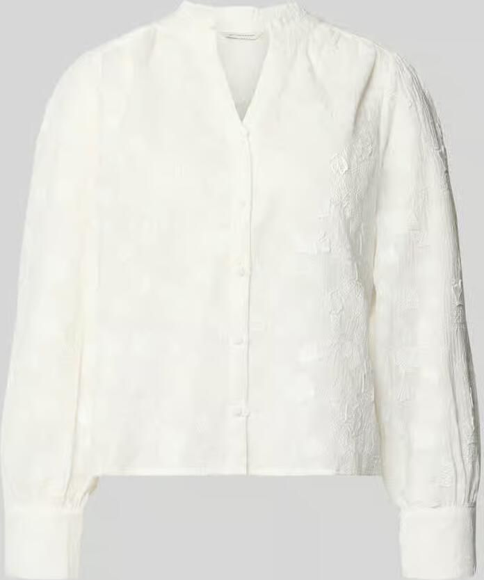 Tom Tailor regular fit blouse met lange mouwen met katoen - Foto 2