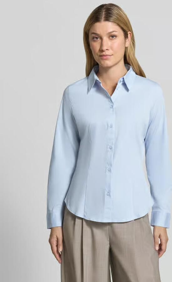 Tom Tailor Regular fit blouse met lange mouwen van katoenmix - Foto 2