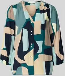 Tom Tailor regular fit blouse met lange mouwen van pure viscose