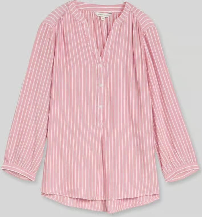 Tom Tailor regular fit blouse met lange mouwen van viscose - Foto 2