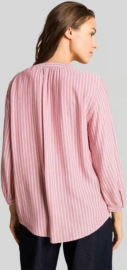 Tom Tailor regular fit blouse met lange mouwen van viscose - Foto 3
