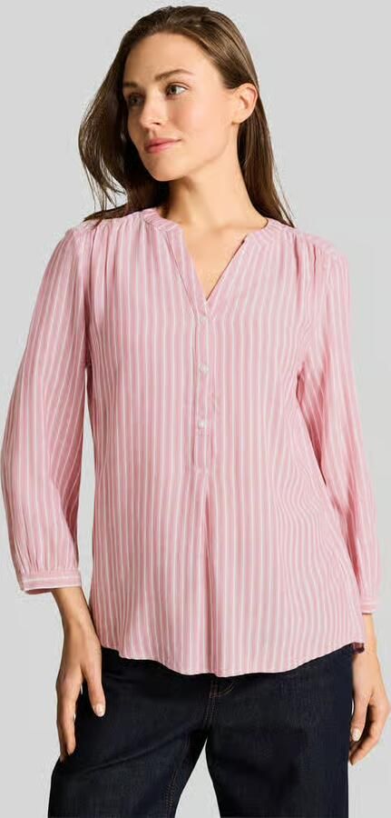 Tom Tailor regular fit blouse met lange mouwen van viscose - Foto 2