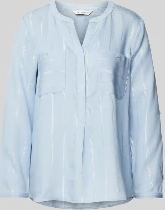 Tom Tailor Regular fit blouse van lyocellmix met opgestikte borstzakken - Foto 2
