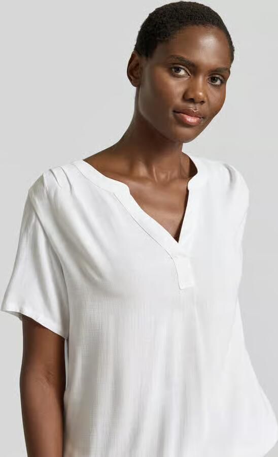 Tom Tailor regular fit blouse van pure viscose