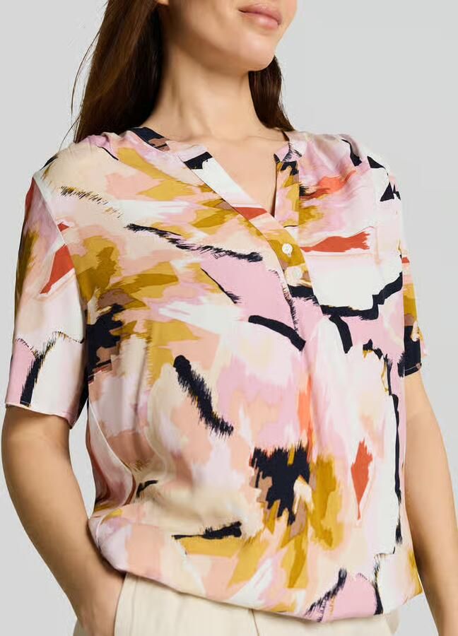 Tom Tailor regular fit blouse van pure viscose