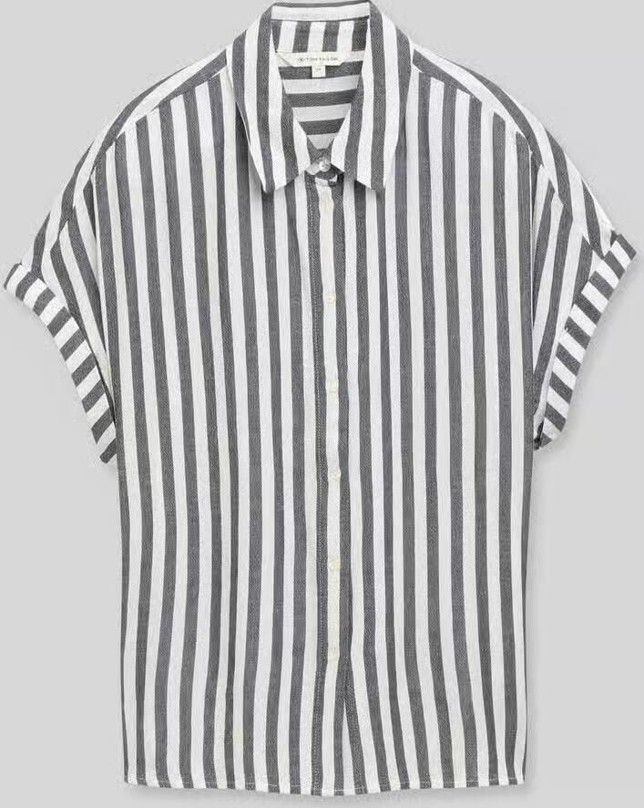 Tom Tailor regular fit blouse van pure viscose - Foto 2
