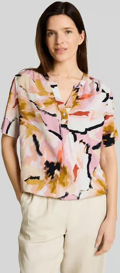 Tom Tailor regular fit blouse van pure viscose - Foto 3