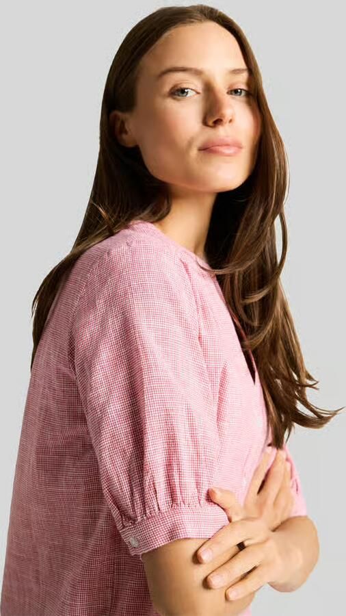 Tom Tailor regular fit blouse van puur katoen