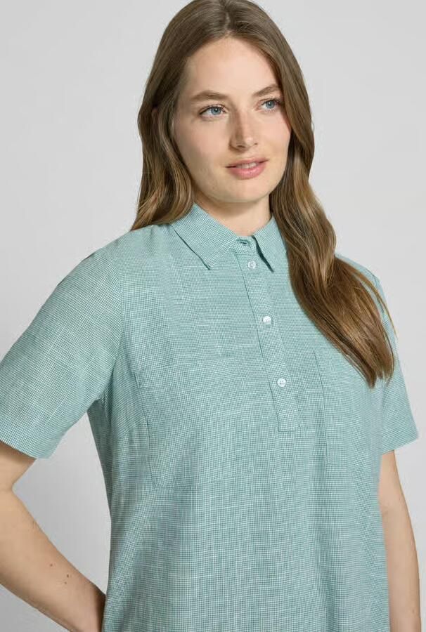 Tom Tailor Regular fit blousejurk van puur katoen - Foto 2