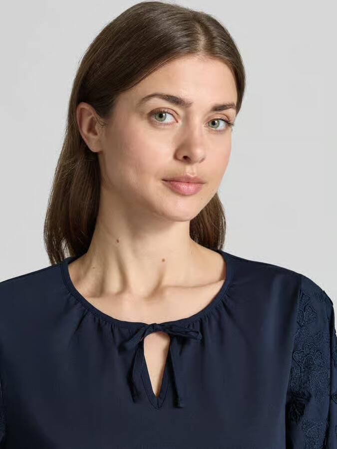Tom Tailor regular fit blousetop van katoenmix