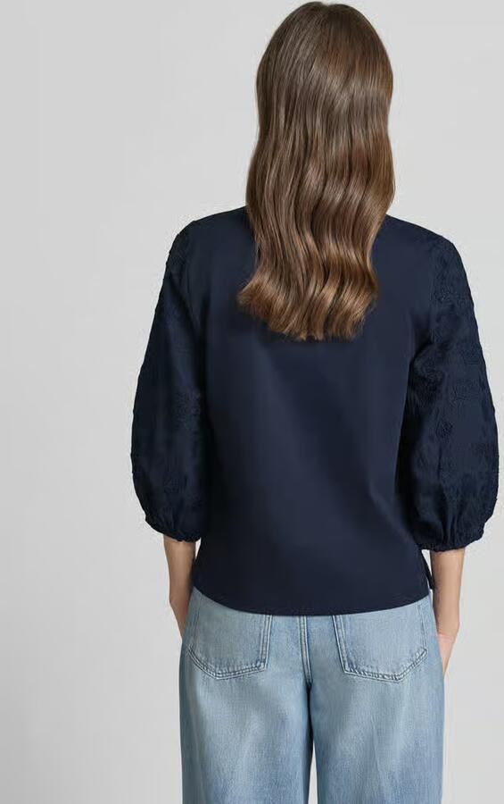 Tom Tailor regular fit blousetop van katoenmix - Foto 2
