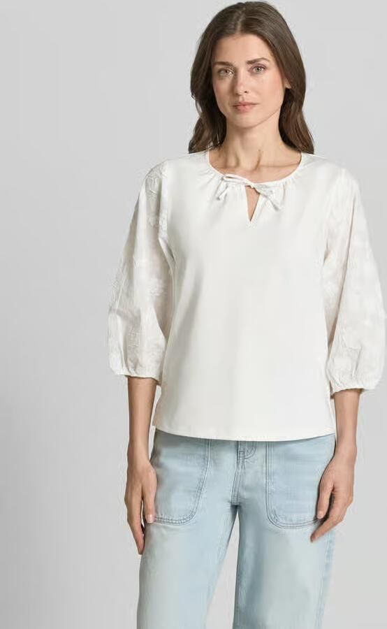 Tom Tailor regular fit blousetop van katoenmix - Foto 2