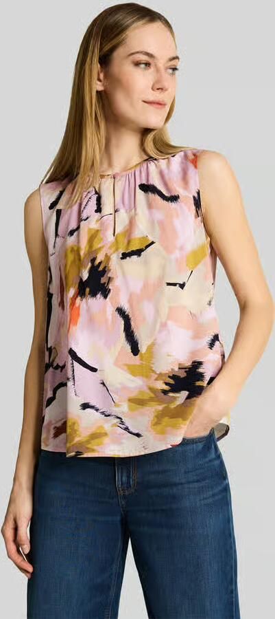Tom Tailor regular fit blousetop van viscosemix - Foto 4