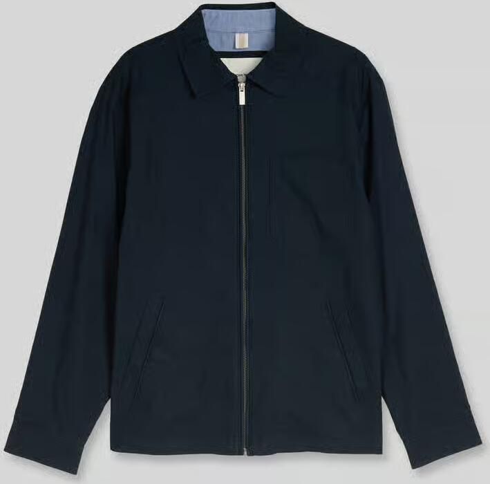 Tom Tailor regular fit blouson van mix van linnen en katoen - Foto 2
